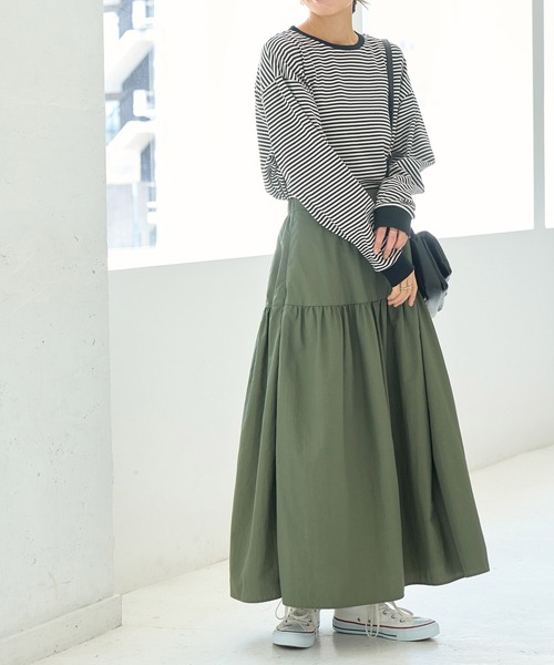 ROPE' PICNIC（ロペピクニック）の「BIGボーダーカットトップス/リンクコーデ（Tシャツ/カットソー・レディース・レッド系その他/ブラック系その他・38）」の14枚目の写真