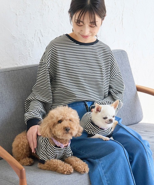 ROPE' PICNIC（ロペピクニック）の「BIGボーダーカットトップス/リンクコーデ（Tシャツ/カットソー・レディース・レッド系その他/ブラック系その他・38）」の22枚目の写真