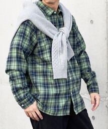 SHIPS any | SHIPS any: タータン チェック レギュラーカラー ネルシャツ◇(シャツ/ブラウス)