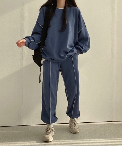 gossip！ロサンゼルス（ゴシップロサンゼルス）の「メローロック トレーナーセットアップ（スウェット・レディース・ベージュ/グレー/ブラック/ネイビー・FREE）」の18枚目の写真