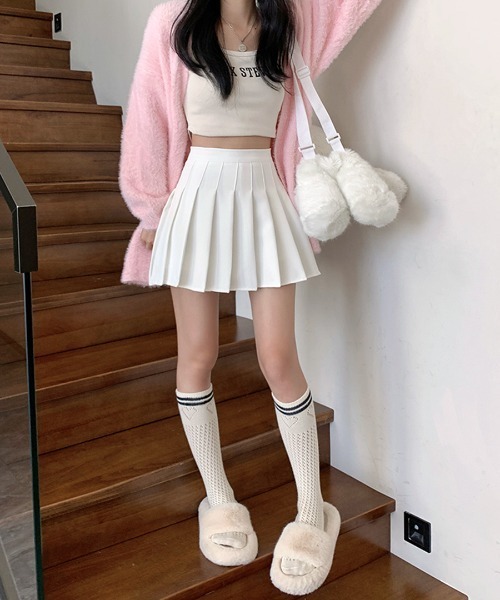 Riff（リフ）の「プリーツミニスカート インナーパンツ付き（スカート