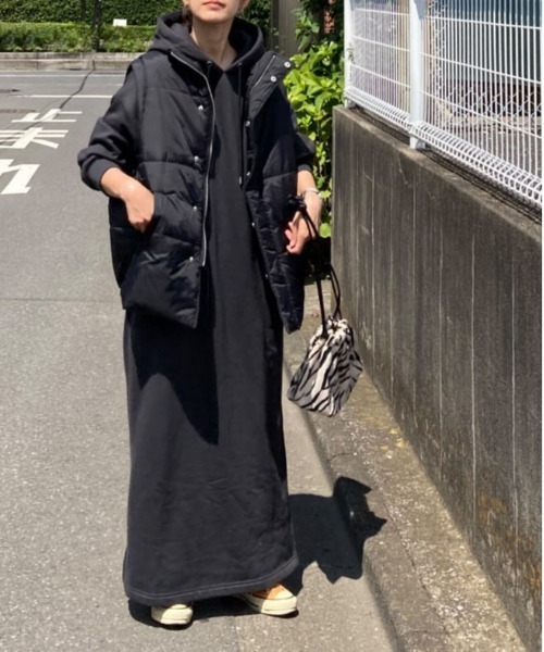 notch.(ノッチ)の「【 notch. by KR 】パデッドベスト(ダウンベスト・レディース・ネイビー/ブラック/オフホワイト・M)」の7枚目の写真