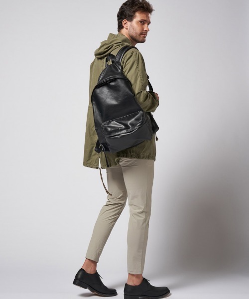 wjk（ダヴルジェイケイ）の「mko11536- leather back pack バックパック（バックパック/リュック・メンズ・ブラック・FREE）」の7枚目の写真