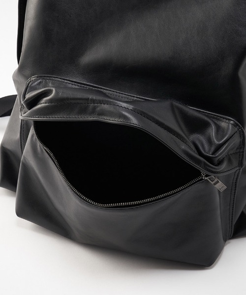 wjk（ダヴルジェイケイ）の「mko11536- leather back pack バックパック（バックパック/リュック・メンズ・ブラック・FREE）」の12枚目の写真
