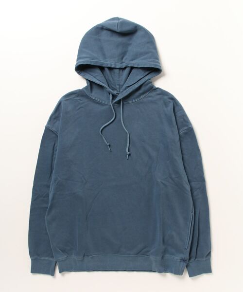 TRAP/U (トラップユー)の「オーバーサイズ 裏毛 ピグメント加工 パーカー(パーカー・メンズ・グリーン系その他/ブラック/ネイビー・M/L)」の2枚目の写真