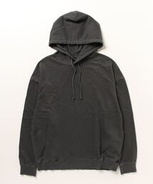 オーバーサイズ 裏毛 ピグメント加工 パーカー
