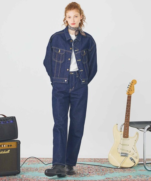 Lee ×beamsライダース デニムジャケット NEW】SUPERSIZED ビッグシルエットライダースデニムジャケット