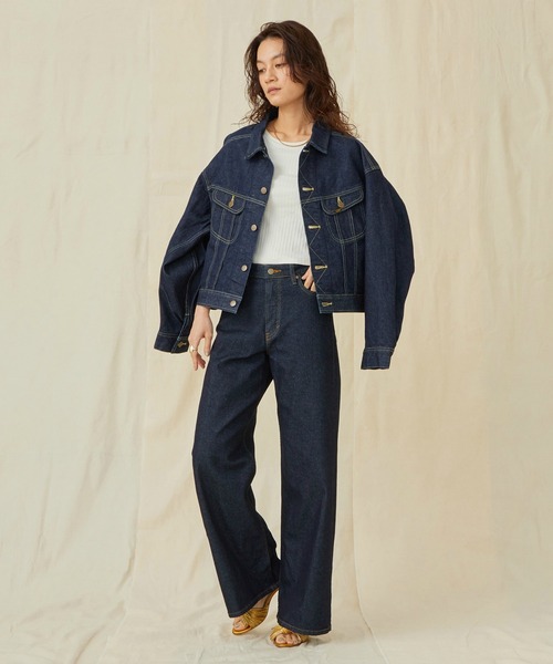 DOUBLE STANDARD CLOTHING デニム ライダースジャケット Lee/リー デニムジャケット ライダース ジージャン【STANDARD WARDROBE