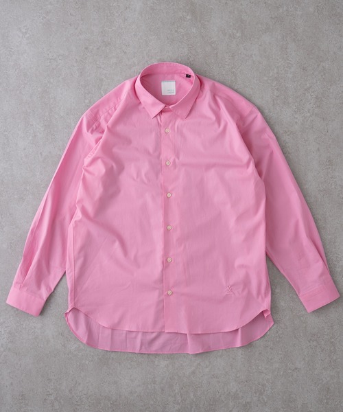 BRICK & SONS(ブリックアンドサンズ)の「&リラックスバックプリーツシャツ<ホットピンク>(シャツ/ブラウス・メンズ・ピンク・S/XS/L/M)」の1枚目の写真