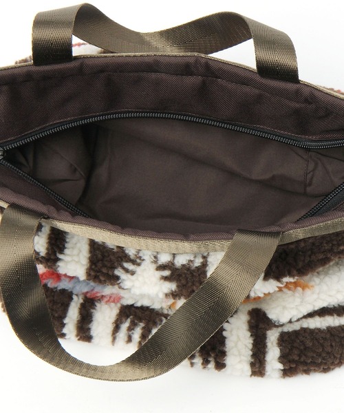 PENDLETON(ペンドルトン)の「【PENDLETON(ペンドルトン)】ボアトート(トートバッグ・レディース・ブラック/オフホワイト/ブラウン・FREE)」の6枚目の写真