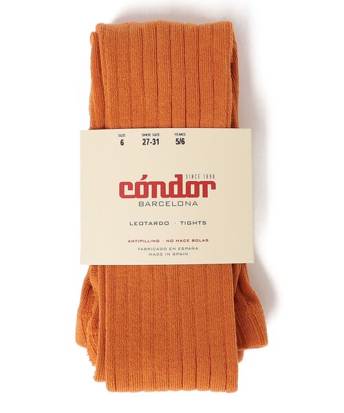 SHIPS(シップス)の「condor:100~130cm / ワイドリブ ベーシック タイツ(タイツ/ストッキング・キッズ・ダークブラウン/ネイビー/オフホワイト/グレー/ピンク系その他/オレンジ系その他/ダークラベンダー・130/100/120/110)」の7枚目の写真