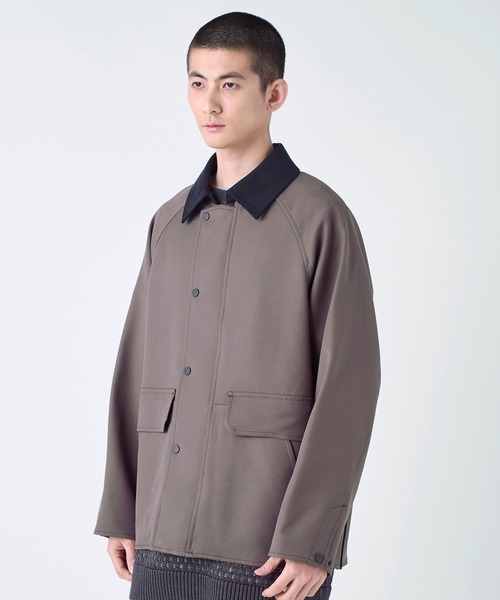 STUDIOUS（ステュディオス）の「【PUBLIC TOKYO/パブリックトウキョウ】オーバーハンティングブルゾン（カバーオール・メンズ・カーキ/ブラック/ライトブラウン・1/2/3）」の3枚目の写真