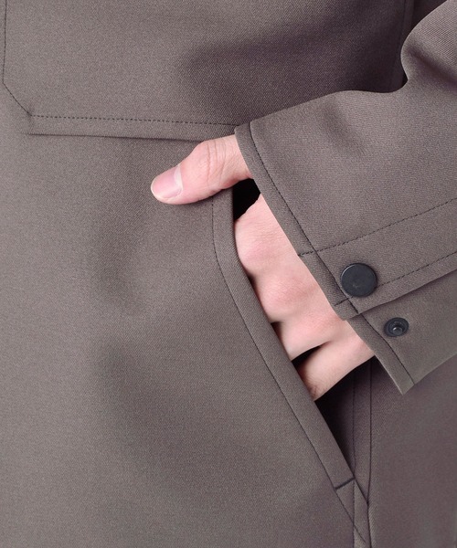 STUDIOUS（ステュディオス）の「【PUBLIC TOKYO/パブリックトウキョウ】オーバーハンティングブルゾン（カバーオール・メンズ・カーキ/ブラック/ライトブラウン・1/2/3）」の18枚目の写真