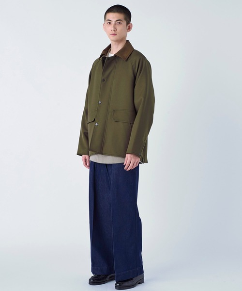 STUDIOUS（ステュディオス）の「【PUBLIC TOKYO/パブリックトウキョウ】オーバーハンティングブルゾン（カバーオール・メンズ・カーキ/ブラック/ライトブラウン・1/2/3）」の22枚目の写真