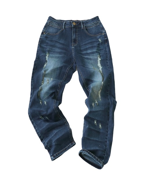 antiqua ダメージハラコデニムパンツ 色落ちブルー　Ｌサイズ 楽天市場】ハラコデニムパンツ デニム レディース ボトムス パンツ