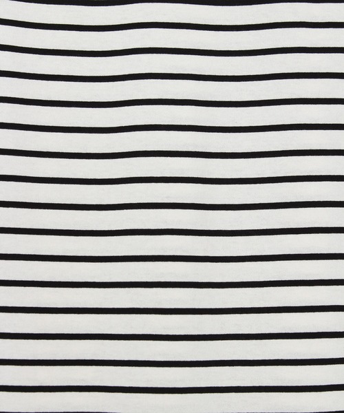 Disney（ディズニー）の「【DISNEY/ディズニー】Mickey Mouseワンポイント刺繍切替ボーダーTワンピース（ワンピース・レディース・ネイビー/ベージュ/オフホワイト・L/M）」の14枚目の写真