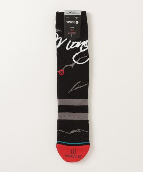 STANCE（スタンス）の「STANCE/スタンス ソックス LIL WAYNE(リル・ウェイン)コラボモデル YMCMB A555D23YMC（ソックス/靴下・メンズ・ブラック・L）」の5枚目の写真