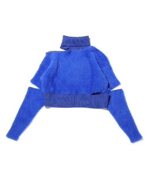 ANNA SUI NYC（アナ スイ エヌ ワイ シー）の「ANNA SUI NYC フェザースラッシュ タートルネック ニットトップス 【SP】（ニット/セーター・レディース・ベージュ/ブラック/ブルー・FREE）」の12枚目の写真