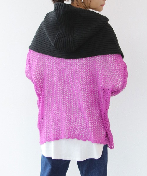 TITE IN THE STORE（ティテ　インザ　ストア）の「マフラーニットバラクラバ（マフラー・レディース・ホワイト/ブラック・FREE）」の9枚目の写真