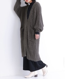 n'OrLABEL | 『シャギーニットロングカーディガン』(カーディガン/ボレロ)