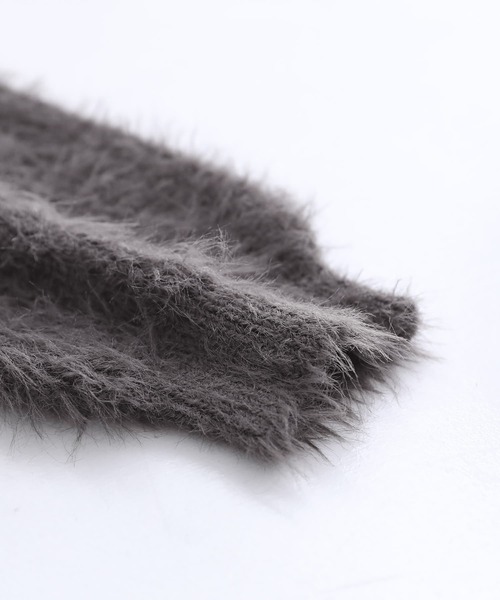 n'OrLABEL（ノアールレーベル）の「『シャギーニットロングカーディガン』（カーディガン/ボレロ・レディース・ベージュ/チャコール・FREE）」の19枚目の写真