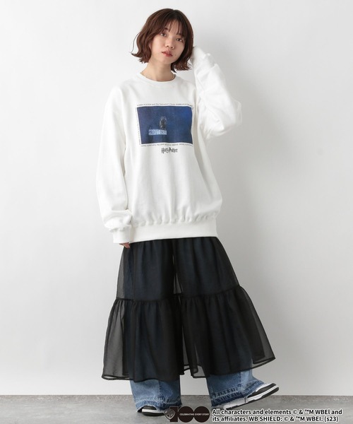 GOOD ROCK SPEED(グッドロックスピード)の「HarryPotter/ハリーポッター裏毛スウェット(スウェット・レディース・ブラック/ホワイト/グレー・FREE)」の14枚目の写真