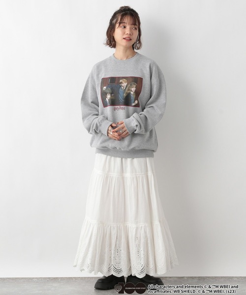 GOOD ROCK SPEED(グッドロックスピード)の「HarryPotter/ハリーポッター裏毛スウェット(スウェット・レディース・ブラック/ホワイト/グレー・FREE)」の21枚目の写真