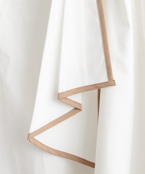 natural couture（ナチュラルクチュール）の「配色ボウタイ2WAYブラウス（シャツ/ブラウス・レディース・オフホワイト/ピンクベージュ/その他1/グレイッシュベージュ/ネイビー/サックスブルー/その他2/ミント・FREE）」の16枚目の写真