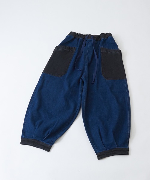 CUBE SUGAR（キューブシュガー）の「10オンスストレッチデニム裏起毛バルーンパンツ（デニムパンツ・レディース・マルチ/ブラック/インディゴブルー・M）」の19枚目の写真