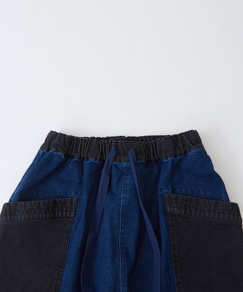 CUBE SUGAR（キューブシュガー）の「10オンスストレッチデニム裏起毛バルーンパンツ（デニムパンツ・レディース・マルチ/ブラック/インディゴブルー・M）」の20枚目の写真