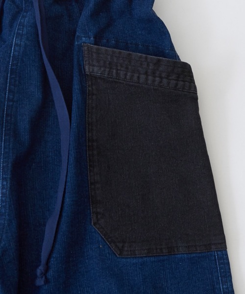 CUBE SUGAR（キューブシュガー）の「10オンスストレッチデニム裏起毛バルーンパンツ（デニムパンツ・レディース・マルチ/ブラック/インディゴブルー・M）」の22枚目の写真