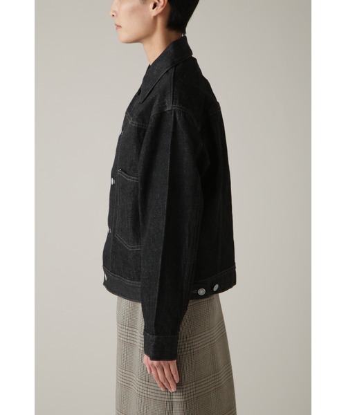 MARGARET HOWELL(マーガレットハウエル)の「ORGANIC COTTON DENIM(デニムジャケット・レディース・ブラック・1/2)」の2枚目の写真