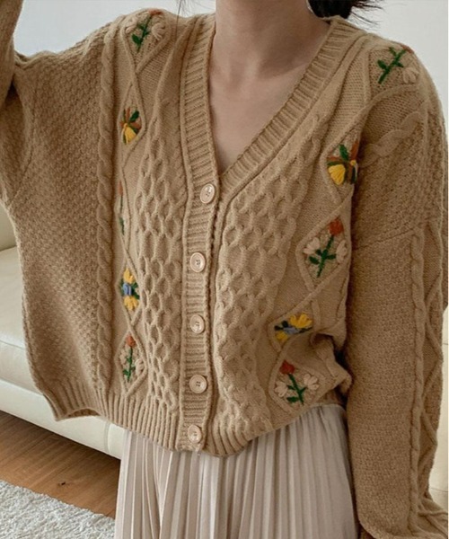 ✨極美品✨kagure かぐれ ウール100% ケーブルニットカーディガン