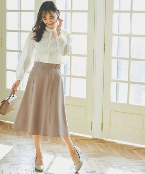ANY SIS（エニィスィス）の「【セットアップ対応】褒めらレディフレア スカート（スカート・レディース・アイボリー系/ネイビー系/ライトグレー系/ベージュ系・1/2/3）」の9枚目の写真