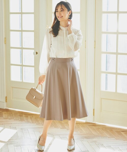 ANY SIS（エニィスィス）の「【セットアップ対応】褒めらレディフレア スカート（スカート・レディース・アイボリー系/ネイビー系/ライトグレー系/ベージュ系・1/2/3）」の8枚目の写真