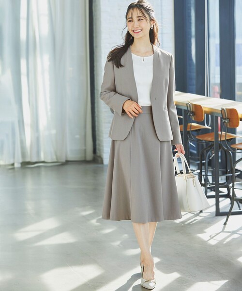 ANY SIS（エニィスィス）の「【セットアップ対応】褒めらレディフレア スカート（スカート・レディース・アイボリー系/ネイビー系/ライトグレー系/ベージュ系・1/2/3）」の7枚目の写真