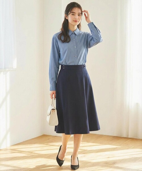 ANY SIS（エニィスィス）の「【セットアップ対応】褒めらレディフレア スカート（スカート・レディース・アイボリー系/ネイビー系/ライトグレー系/ベージュ系・1/2/3）」の13枚目の写真