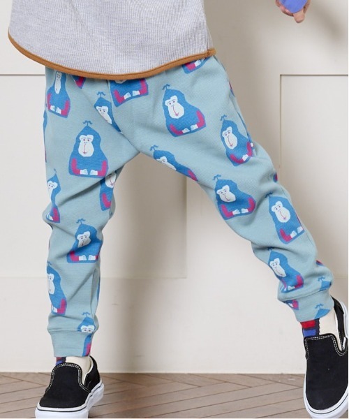 HOGAN RANCH WEAR(ホーガンランチウエア)の「ソウガラサルエルロングパンツ(80~130cm)(その他パンツ・キッズ・チェック/ラベンダー/ブルー/マルチ/オレンジ/グリーン/グレー/オフホワイト/ベージュ/ブラック・90/100/110/120/80/130/95)」の6枚目の写真