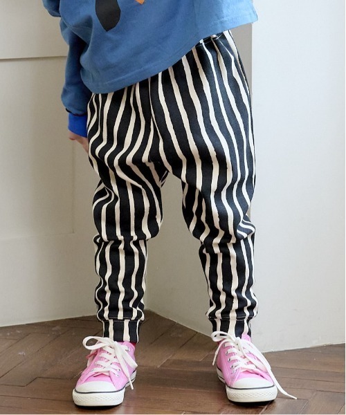 HOGAN RANCH WEAR(ホーガンランチウエア)の「ソウガラサルエルロングパンツ(80~130cm)(その他パンツ・キッズ・チェック/ラベンダー/ブルー/マルチ/オレンジ/グリーン/グレー/オフホワイト/ベージュ/ブラック・90/100/110/120/80/130/95)」の3枚目の写真