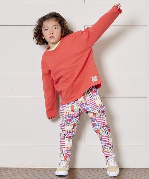 HOGAN RANCH WEAR(ホーガンランチウエア)の「ソウガラサルエルロングパンツ(80~130cm)(その他パンツ・キッズ・チェック/ラベンダー/ブルー/マルチ/オレンジ/グリーン/グレー/オフホワイト/ベージュ/ブラック・90/100/110/120/80/130/95)」の21枚目の写真