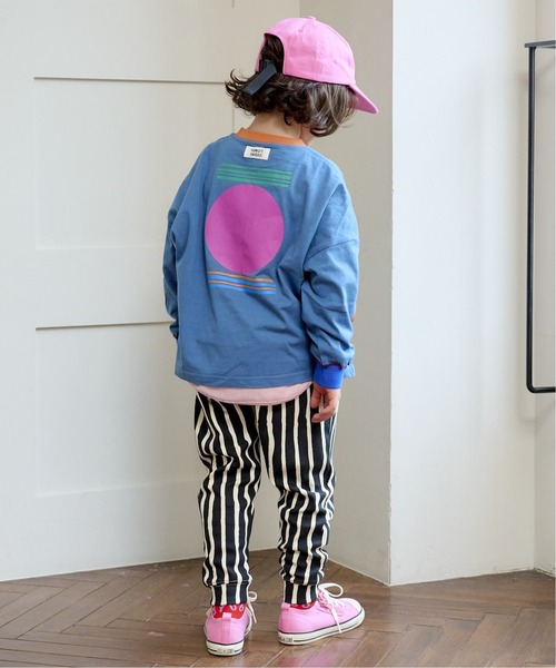 HOGAN RANCH WEAR(ホーガンランチウエア)の「ソウガラサルエルロングパンツ(80~130cm)(その他パンツ・キッズ・チェック/ラベンダー/ブルー/マルチ/オレンジ/グリーン/グレー/オフホワイト/ベージュ/ブラック・90/100/110/120/80/130/95)」の14枚目の写真