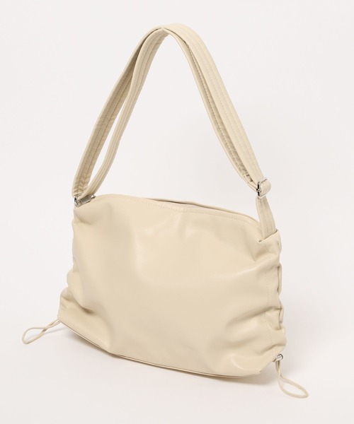 GLOBAL WORK(グローバルワーク)の「軽量変形ソフトPUミニショルダー/990312(ショルダーバッグ・レディース・ブラック/シルバー/アイボリー・ONE SIZE)」の10枚目の写真