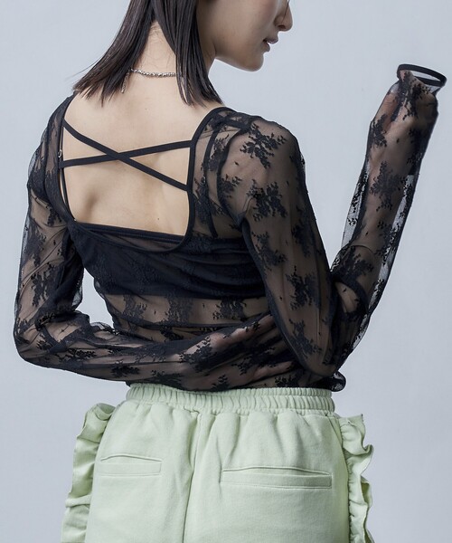 Firsthand（ファーストハンド）の「Firsthand/ファーストハンド オーガニックコットン天竺3WAYバンドゥブラ / バックチュールブラレット（インナーウェア/肌着・レディース・ホワイト/ブラック/サックスブルー・ﾌﾘ-）」の22枚目の写真