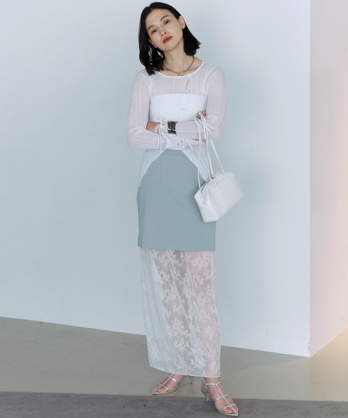 Firsthand（ファーストハンド）の「Firsthand/ファーストハンド オーガニックコットン天竺3WAYバンドゥブラ / バックチュールブラレット（インナーウェア/肌着・レディース・ホワイト/ブラック/サックスブルー・ﾌﾘ-）」の6枚目の写真