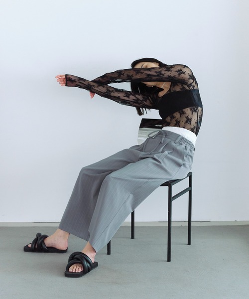 Firsthand（ファーストハンド）の「Firsthand/ファーストハンド オーガニックコットン天竺3WAYバンドゥブラ / バックチュールブラレット（インナーウェア/肌着・レディース・ホワイト/ブラック/サックスブルー・ﾌﾘ-）」の8枚目の写真