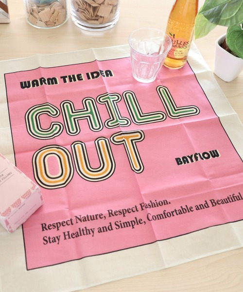 カラフルな色展開!]BFタイポハンカチ45×45cm（ハンカチ/ハンドタオル