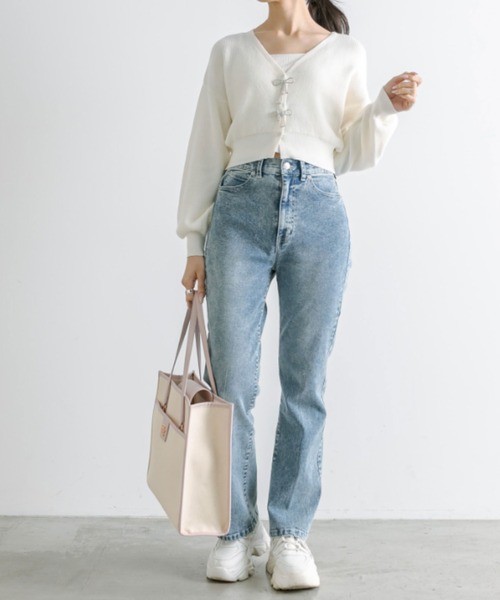 OLIVE des OLIVE（オリーブデオリーブ）の「【WEB限定】エンブレム付きトリミングトートバッグ　1041120050（トートバッグ・レディース・ブラック/ライトグレー/ピンク・FREE）」の13枚目の写真