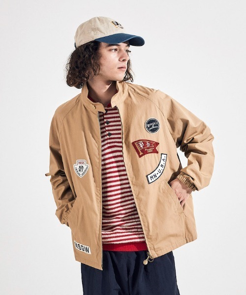 penguin BY MUNSINGWEAR（ペンギン バイ マンシングウェア）の「GOLF SWING TOP / ゴルフスウィングトップ（ブルゾン・メンズ・ベージュ/ネイビー・L/XL/M）」の5枚目の写真