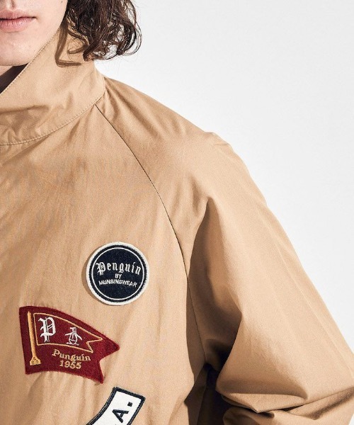 penguin BY MUNSINGWEAR（ペンギン バイ マンシングウェア）の「GOLF SWING TOP / ゴルフスウィングトップ（ブルゾン・メンズ・ベージュ/ネイビー・L/XL/M）」の12枚目の写真