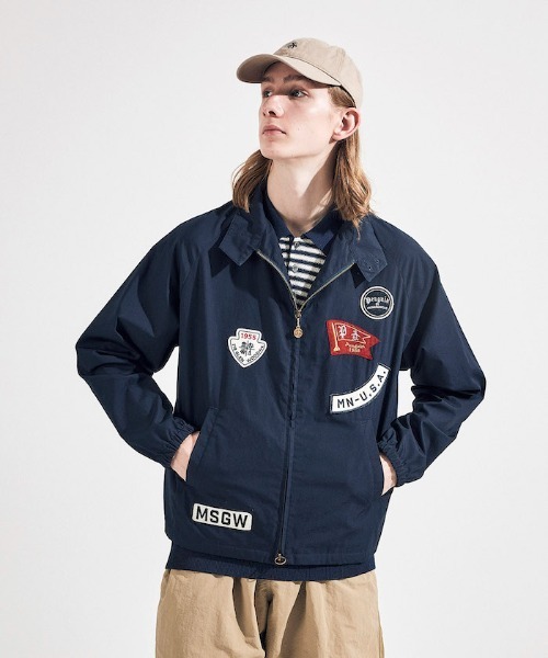 penguin BY MUNSINGWEAR（ペンギン バイ マンシングウェア）の「GOLF SWING TOP / ゴルフスウィングトップ（ブルゾン・メンズ・ベージュ/ネイビー・L/XL/M）」の19枚目の写真